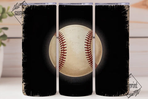 Vintage Baseball 20oz Tumbler Wrap Sublimation sassyprint 
