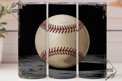 Vintage Baseball 20oz Tumbler Wrap Sublimation sassyprint 