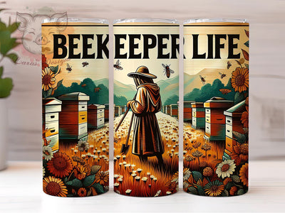 Vintage Beekeeper Life 20oz Tumbler Png, Straight & Tapered Tumbler Png, Beekeeper Tumbler Png, Digital Download PNG Sublimation Lara' s Designs 