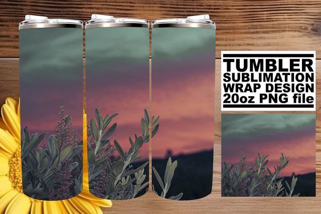 Vintage Blossom Fantasy: Sublimation 20oz Tumbler Wrap Sublimation afrosvg 