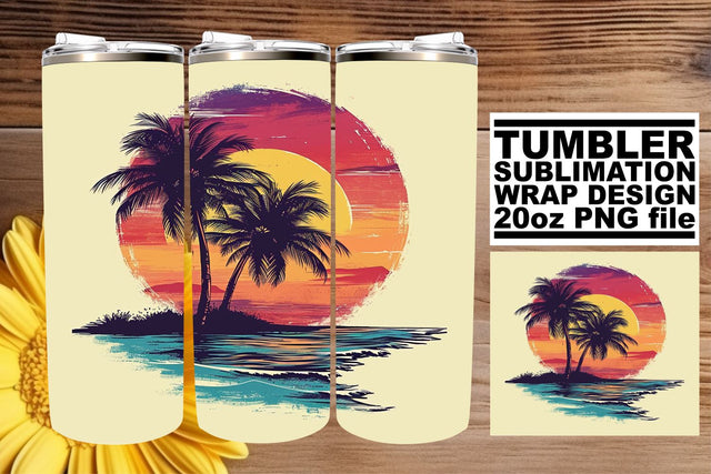 Vintage Blossom Fantasy: Sublimation 20oz Tumbler Wrap Sublimation afrosvg 