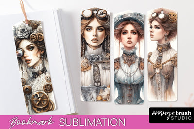 Vintage Bookmark Sublimation - Scrapbook Bookmarks 4 PNG Sublimation OrangeBrushStudio 