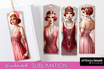 Vintage Bookmark Sublimation - Scrapbook Bookmarks 4 PNG Sublimation OrangeBrushStudio 