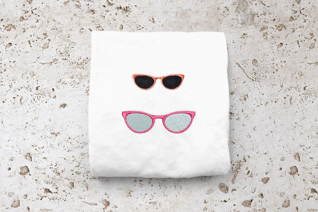 Vintage Bookworm Glasses Embroidery Embroidery/Applique DESIGNS Designed by Geeks 