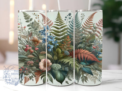 Vintage Botanical 20oz Skinny Tumbler, Botanical Tumbler Png, Straight & Tapered Tumbler Wrap, Instant Digital Download Sublimation ToriDesigns 