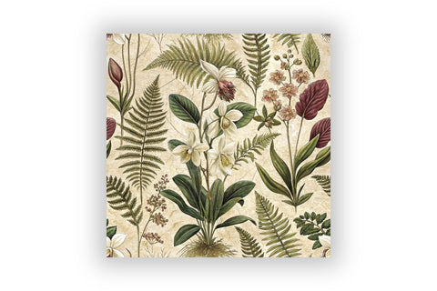 Vintage Botanical Illustration Paper, Seamless Digital Paper Pack, Printable Scrapbook Paper, Antique Floral Design Botanical Bundle Digital Pattern FloridPrintables 