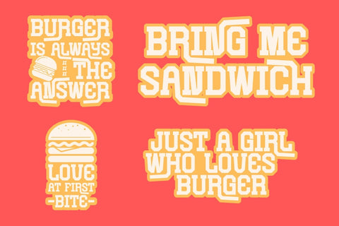 Vintage Burger - Slab Serif Font Font Masyafi Studio 