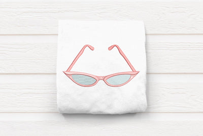 Vintage Cat Eye Glasses Embroidery Embroidery/Applique DESIGNS Designed by Geeks 