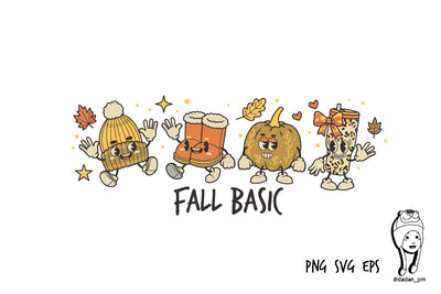 Vintage character cute fall basic SVG dadan_pm 