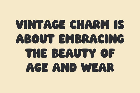 Vintage Charm - Retro Bubble Font Font Masyafi Studio 