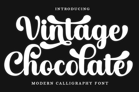 Vintage Chocolate Script Font muhammadzeky 