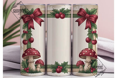 Vintage Christmas Cheer 20oz Tumbler Sublimation sassyprint 