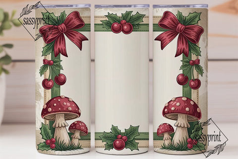 Vintage Christmas Cheer 20oz Tumbler Sublimation sassyprint 