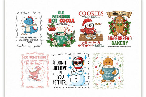 VIntage Christmas Kitchen Towel PNG Bundle Sublimation Shetara Begum 