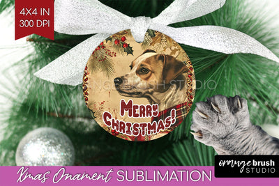 Vintage Christmas Ornament PNG - Retro Xmas Sublimation Sublimation OrangeBrushStudio 
