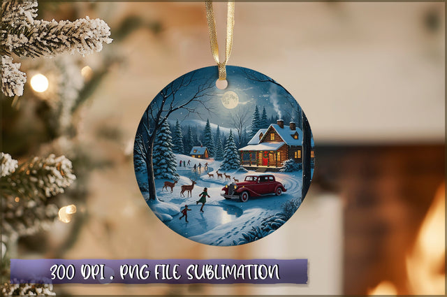 Vintage Christmas Ornaments Clipart PNG Sublimation Shetara Begum 