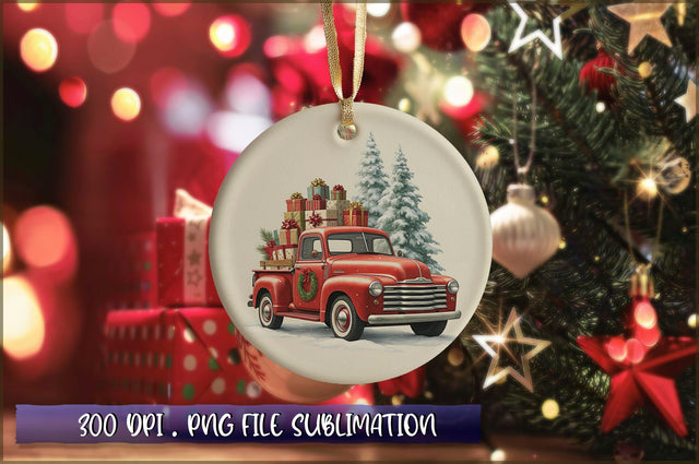 Vintage Christmas Ornaments Clipart PNG Sublimation Shetara Begum 