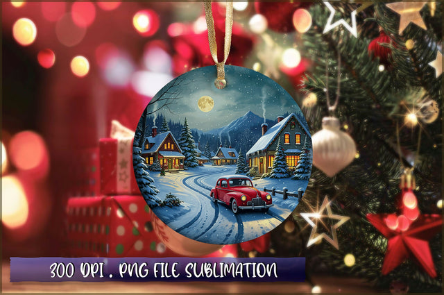 Vintage Christmas Ornaments Clipart PNG Sublimation Shetara Begum 