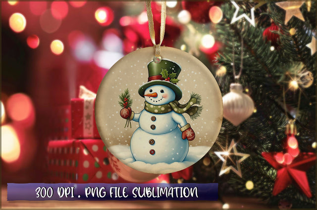 Vintage Christmas Ornaments Clipart PNG Sublimation Shetara Begum 