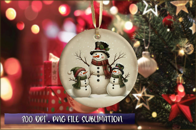 Vintage Christmas Ornaments Clipart PNG Sublimation Shetara Begum 