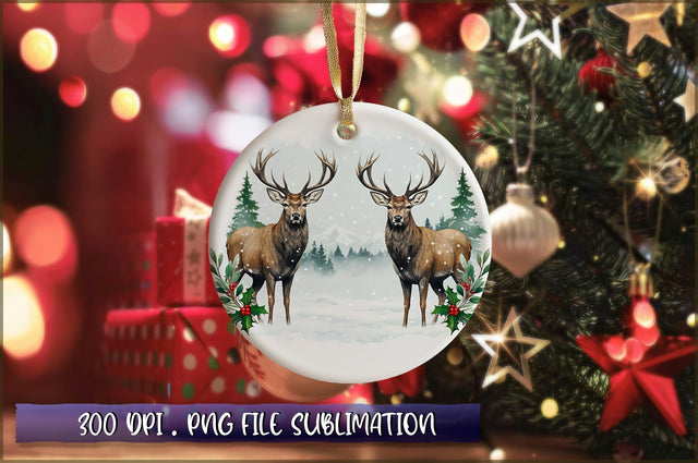 Vintage Christmas Ornaments Clipart PNG Sublimation Shetara Begum 