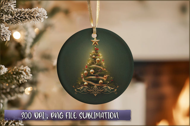 Vintage Christmas Ornaments Clipart PNG Sublimation Shetara Begum 