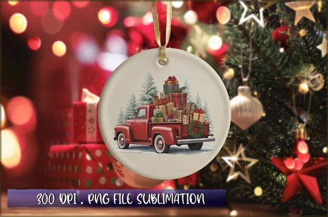 Vintage Christmas Ornaments Clipart PNG Sublimation Shetara Begum 