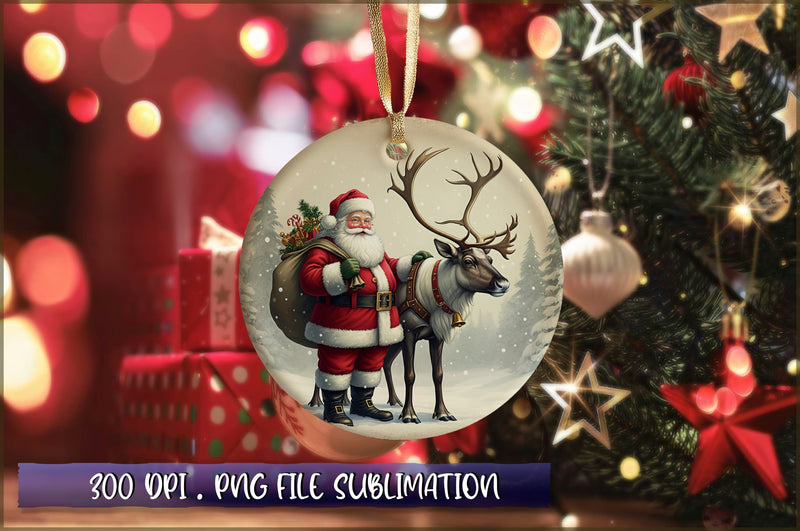 Vintage Christmas Ornaments Clipart PNG Sublimation Shetara Begum 