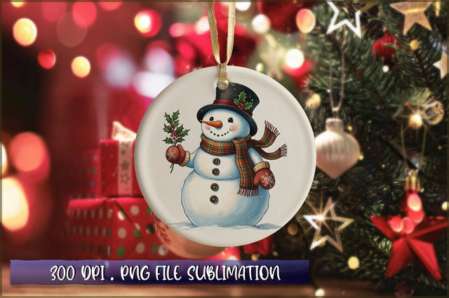 Vintage Christmas Ornaments Clipart PNG Sublimation Shetara Begum 