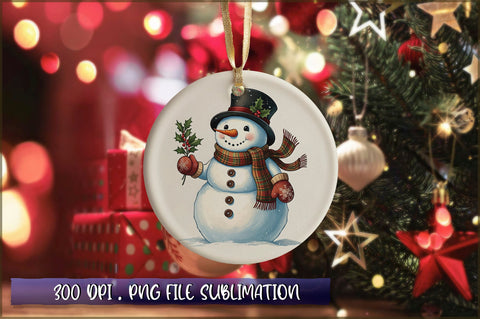Vintage Christmas Ornaments Clipart PNG Sublimation Shetara Begum 
