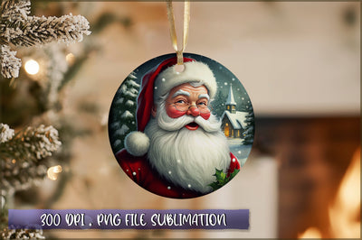 Vintage Christmas Ornaments Clipart PNG Sublimation Shetara Begum 