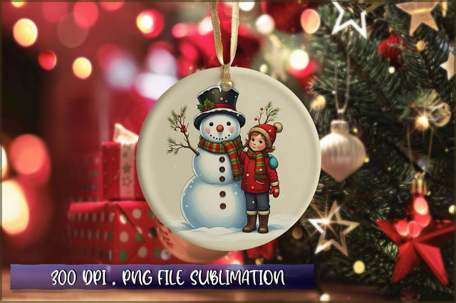 Vintage Christmas Ornaments Clipart PNG Sublimation Shetara Begum 