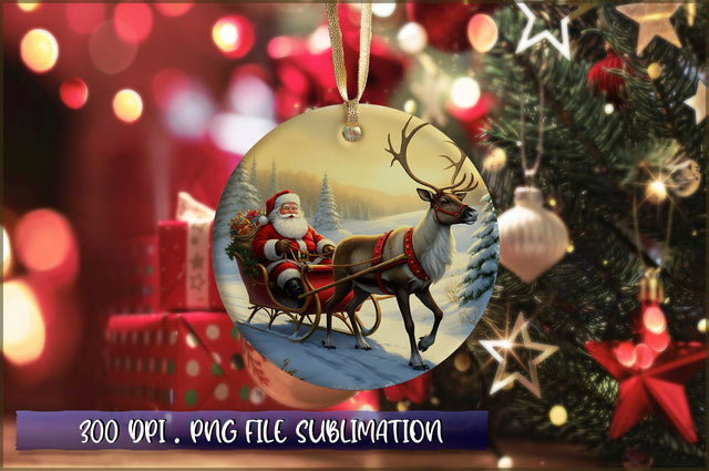 Vintage Christmas Ornaments Clipart PNG Sublimation Shetara Begum 