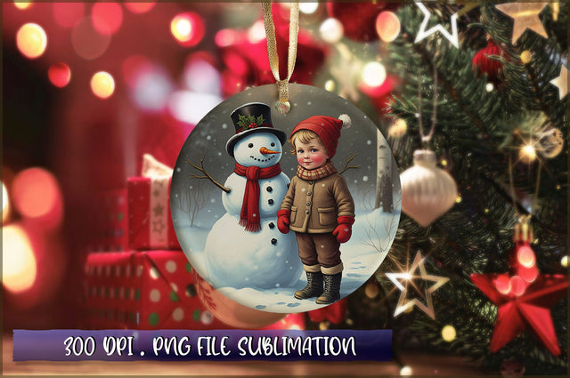 Vintage Christmas Ornaments Clipart PNG Sublimation Shetara Begum 