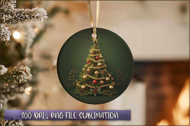 Vintage Christmas Ornaments Clipart PNG Sublimation Shetara Begum 