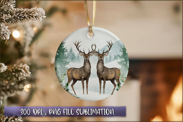 Vintage Christmas Ornaments Clipart PNG Sublimation Shetara Begum 