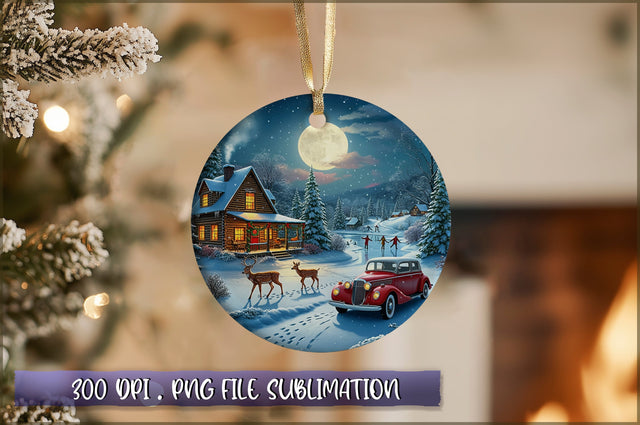 Vintage Christmas Ornaments Clipart PNG Sublimation Shetara Begum 