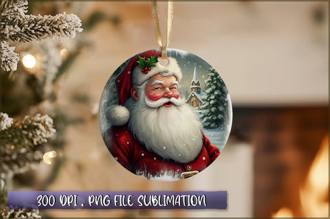 Vintage Christmas Ornaments Clipart PNG Sublimation Shetara Begum 