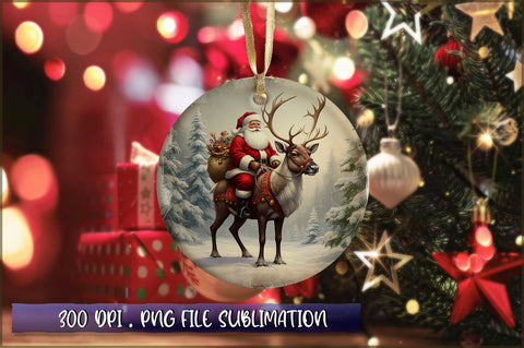 Vintage Christmas Ornaments Clipart PNG Sublimation Shetara Begum 