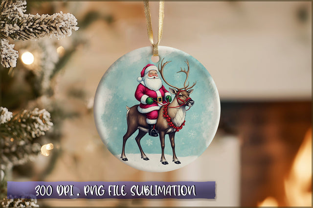 Vintage Christmas Ornaments Clipart PNG Sublimation Shetara Begum 