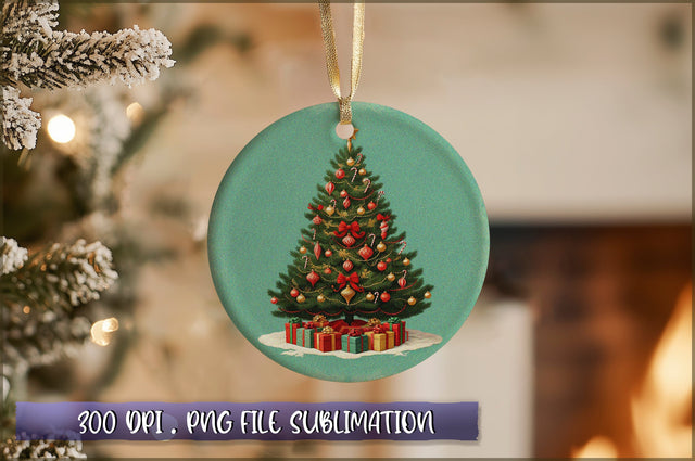 Vintage Christmas Ornaments Clipart PNG Sublimation Shetara Begum 