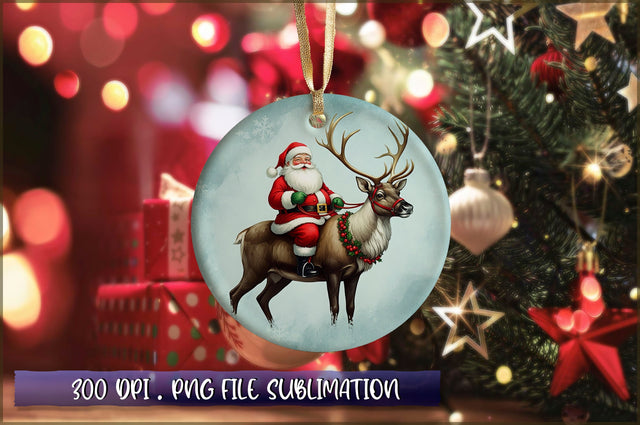 Vintage Christmas Ornaments Clipart PNG Sublimation Shetara Begum 