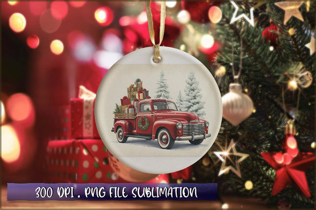 Vintage Christmas Ornaments Clipart PNG Sublimation Shetara Begum 