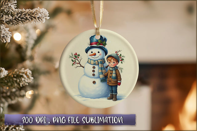 Vintage Christmas Ornaments Clipart PNG Sublimation Shetara Begum 