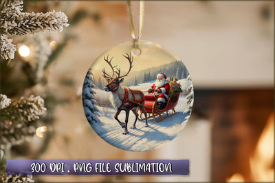 Vintage Christmas Ornaments Clipart PNG Sublimation Shetara Begum 