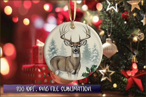 Vintage Christmas Ornaments Clipart PNG Sublimation Shetara Begum 