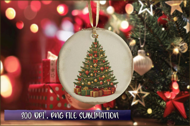 Vintage Christmas Ornaments Clipart PNG Sublimation Shetara Begum 