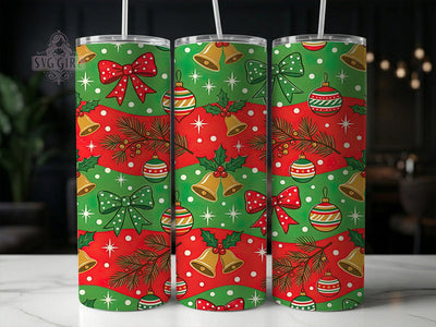 Vintage Christmas Pattern 20oz Tumbler, Vintage Christmas, Christmas Pattern, Vintage Xmas PNG, Christmas Tumbler, Vintage Tumbler, Vintage Tumbler PNG, Christmas Wrap PNG Sublimation SvggirlplusArt 