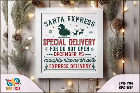 Vintage Christmas Sign SVG Bundle SVG Shetara Begum 