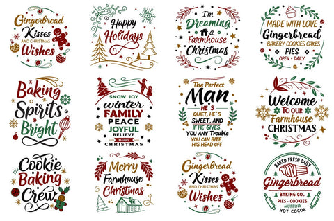 Vintage Christmas Svg Bundle SVG Angelina750 